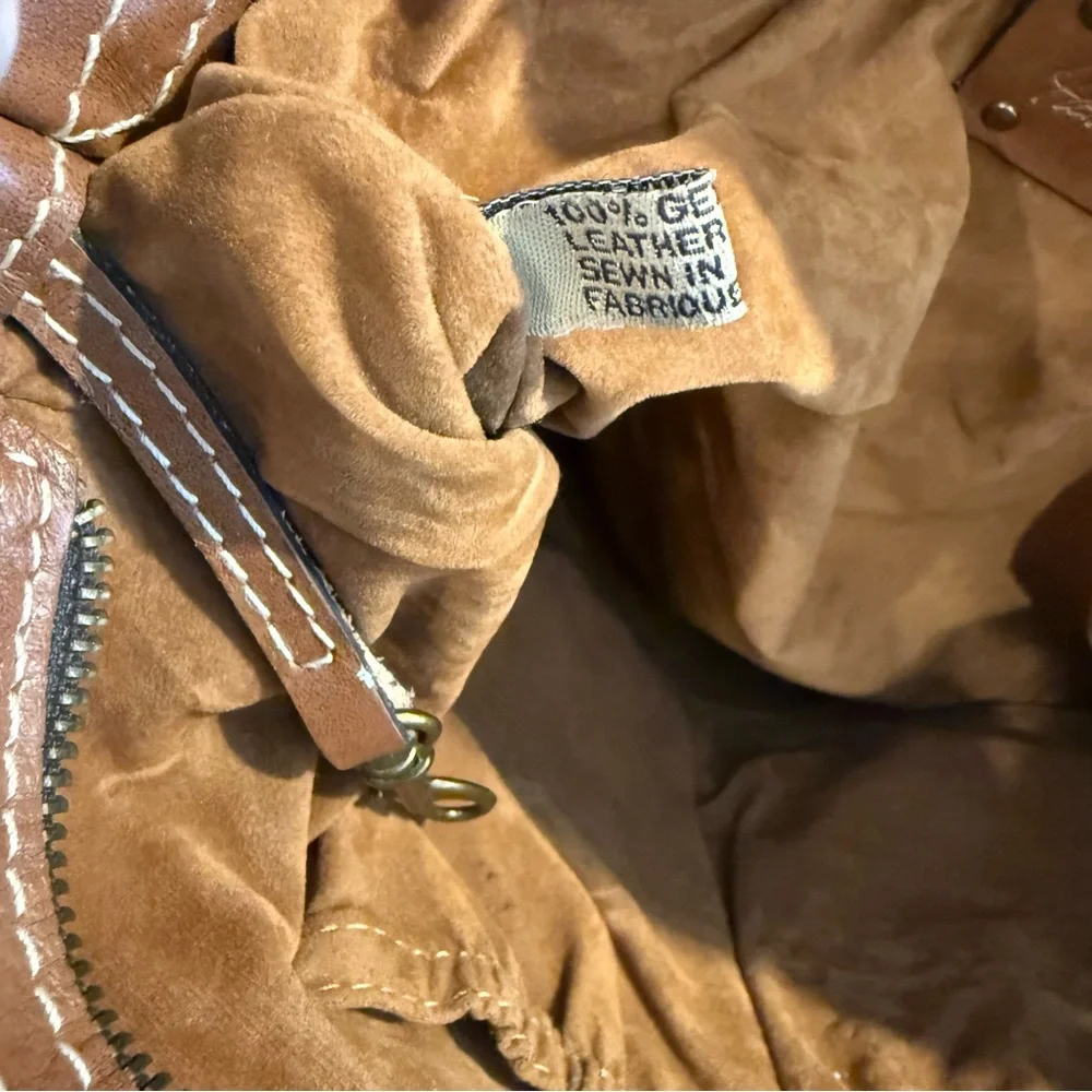 Patricia Nash Map Leather Tote Vintage Inspired Old World Travel Bag Pre-owned - Picture 16 of 16